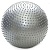 Мяч гимнастический массажный 55 см см (серебро, без насоса, Упаковка: пакет) HKGB801-PP